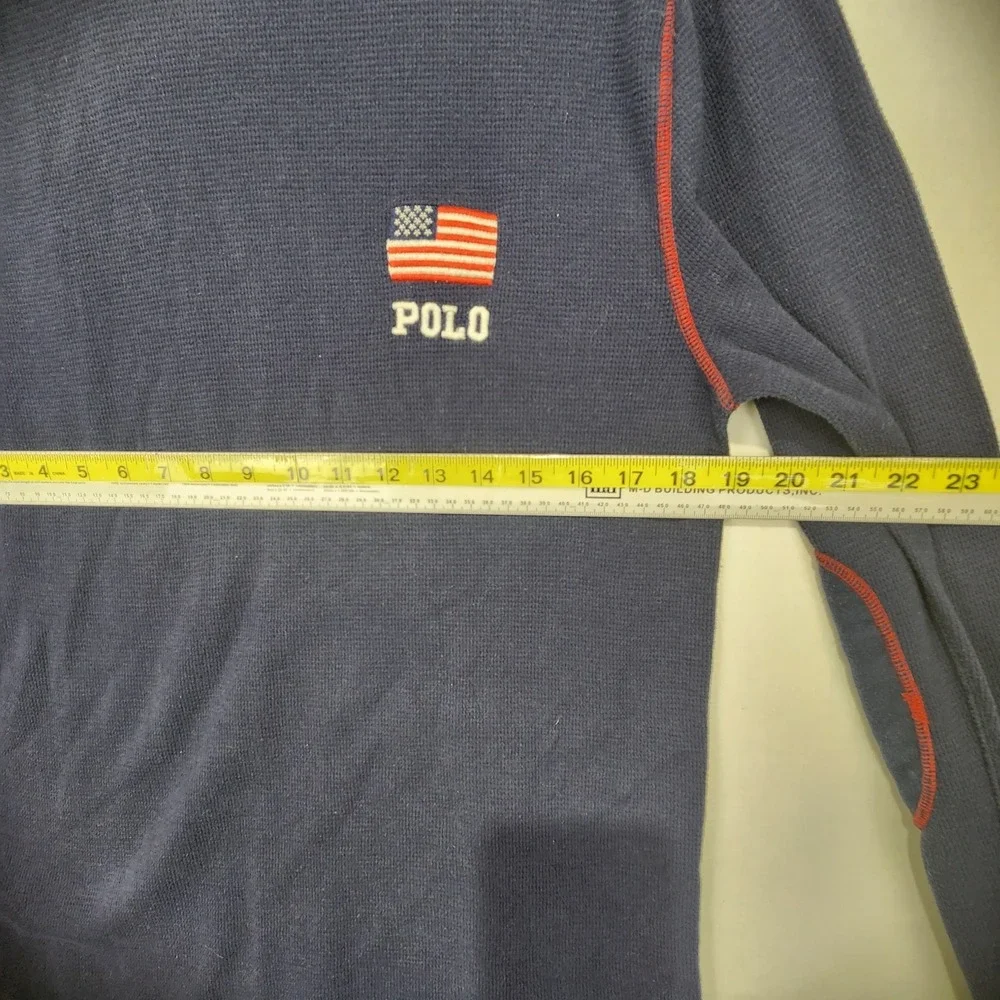 Polo Ralph Lauren Men's Casual Navy Blue Long Sleeve Shirt Size‎ L